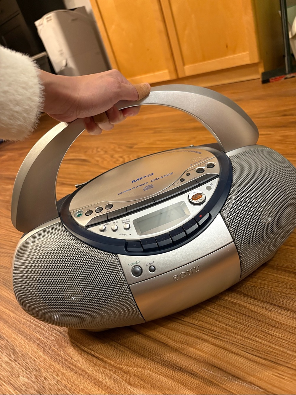 Retro Y2K Sony CD, Cassette Tape Boombox with radio